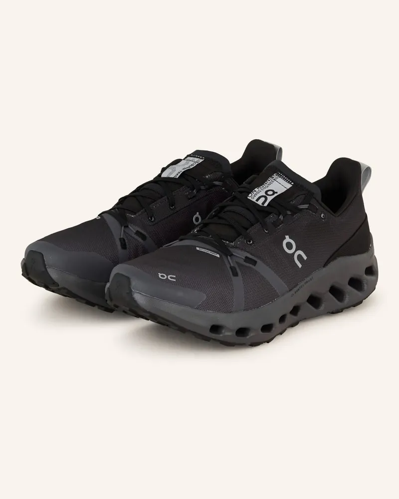 ON Running Trailrunning-Schuhe CLOUDSURFER TRAIL WATERPROOF Schwarz