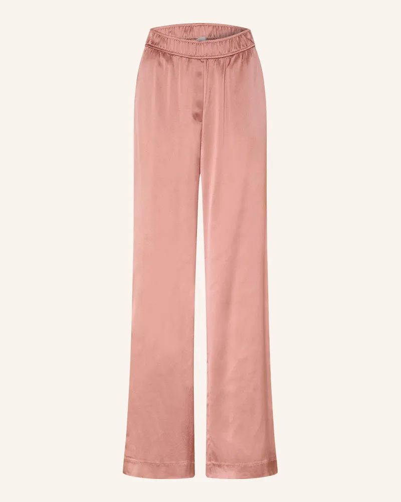 hemisphere Satinhose Mit Seide rosa Rosé