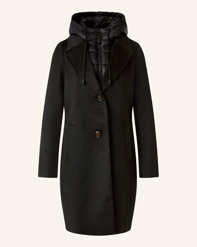 COMMA Mantel Mit Herausnehmbarer Blende schwarz Schwarz