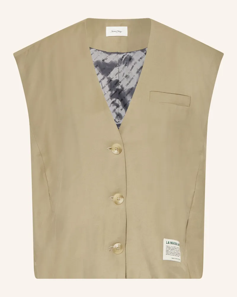 American Vintage Blazerweste Lanow gruen Hellgrün