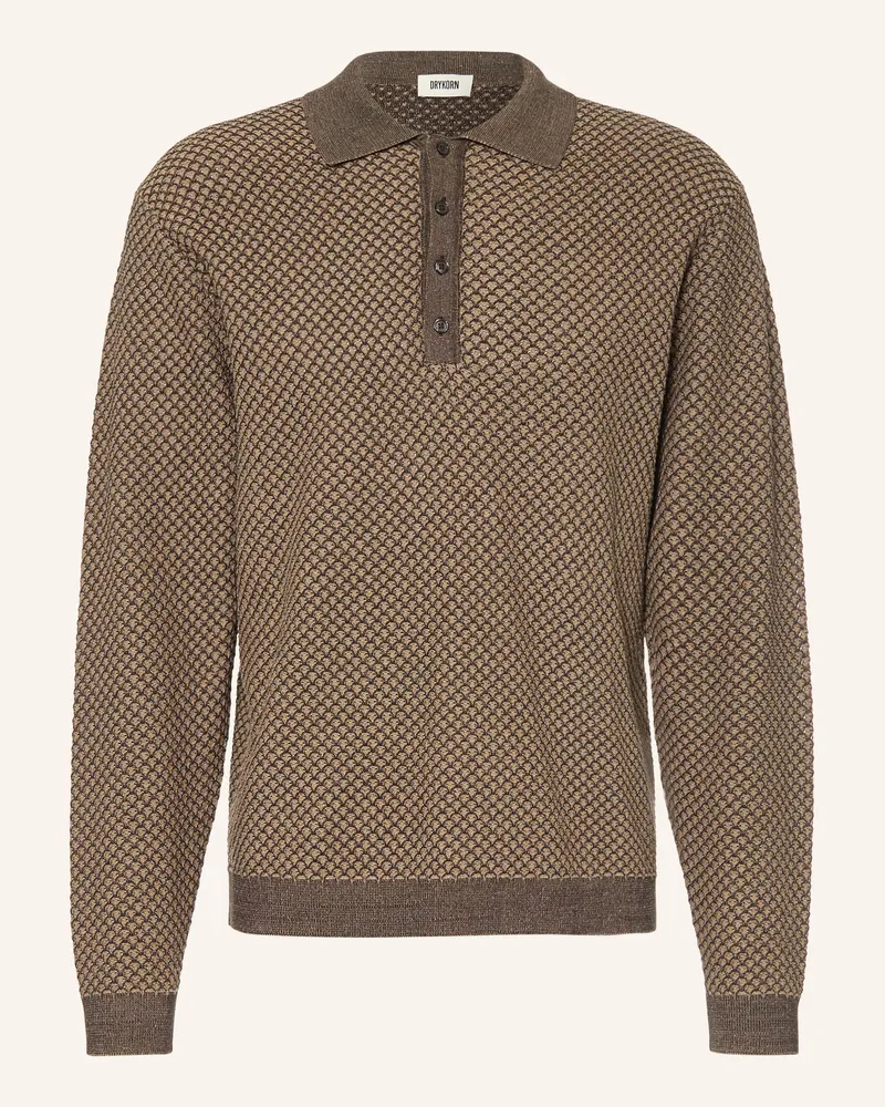 Drykorn Strick-Poloshirt Jonnte braun Braun