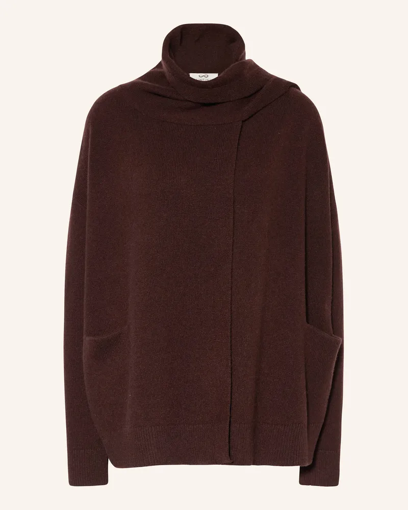 SMINFINITY Strickhülle Aus Cashmere braun Dunkelbraun