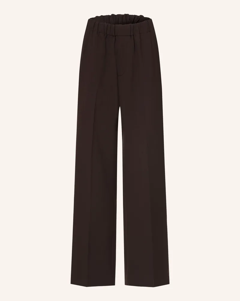 Sandro Jerseyhose Straight Fit braun Dunkelbraun