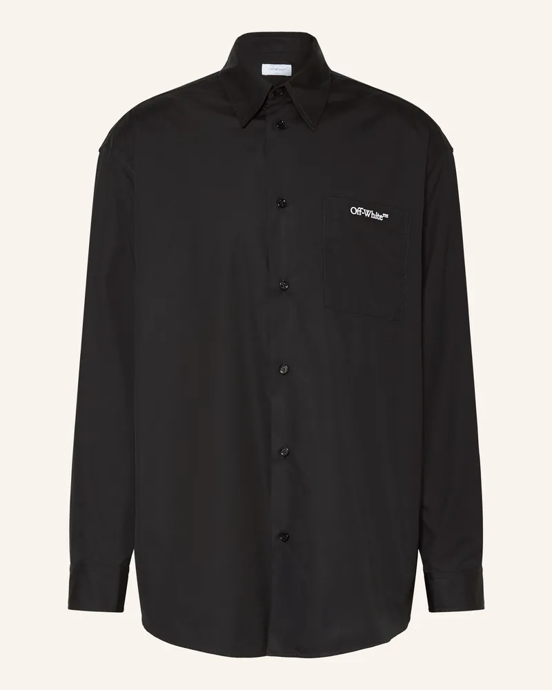 OFF-WHITE Hemd Comfort Fit Schwarz