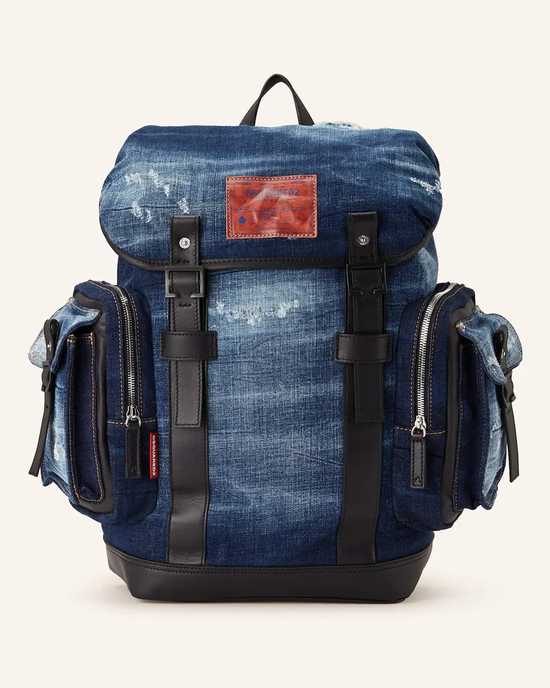 Dsquared2 Rucksack mit Laptop-Fach Blau
