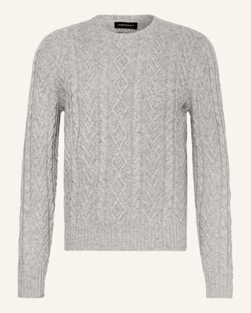 Strokesman's Cashmere-Pullover Grau