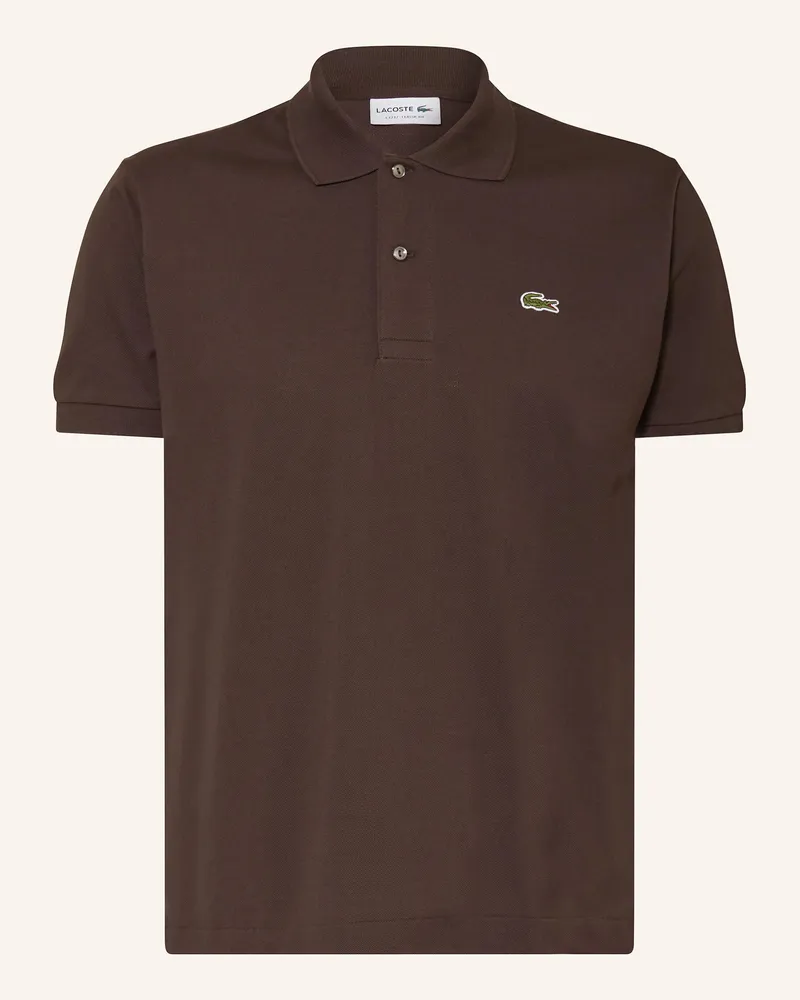 Lacoste Piqué-Poloshirt Classic Fit Dunkelbraun
