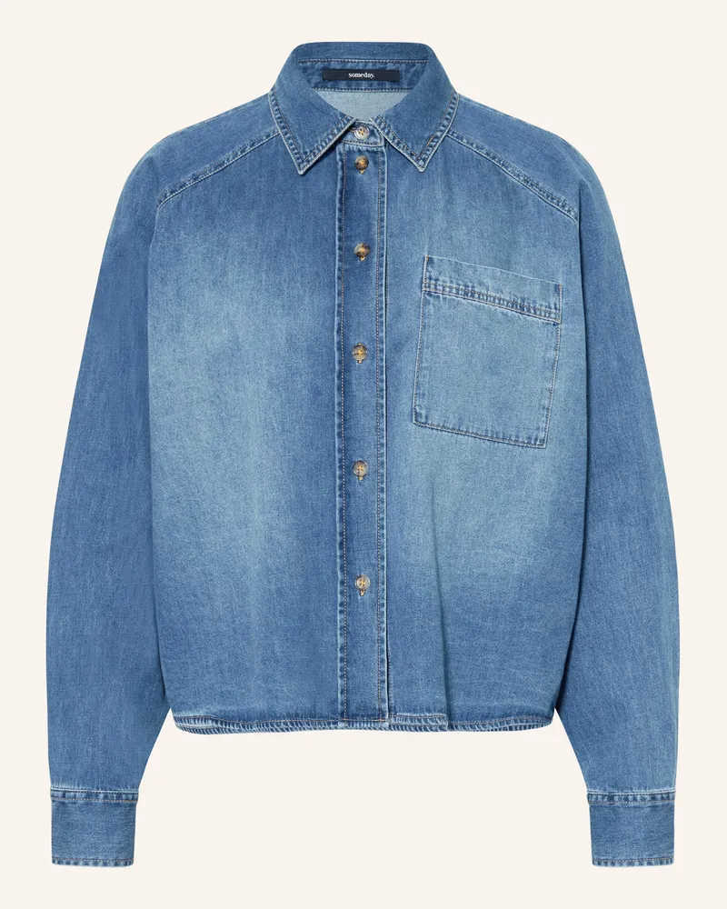 someday. Jeansbluse Zebru blau Blau