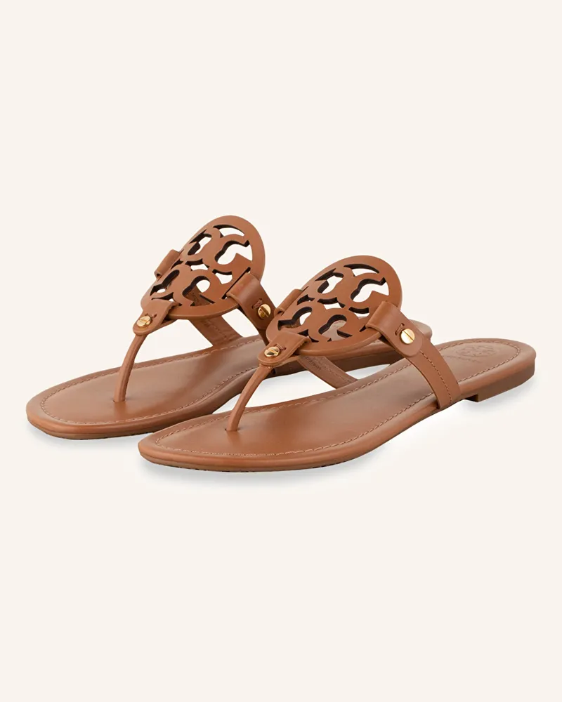 Tory Burch Zehentrenner Miller braun Hellbraun