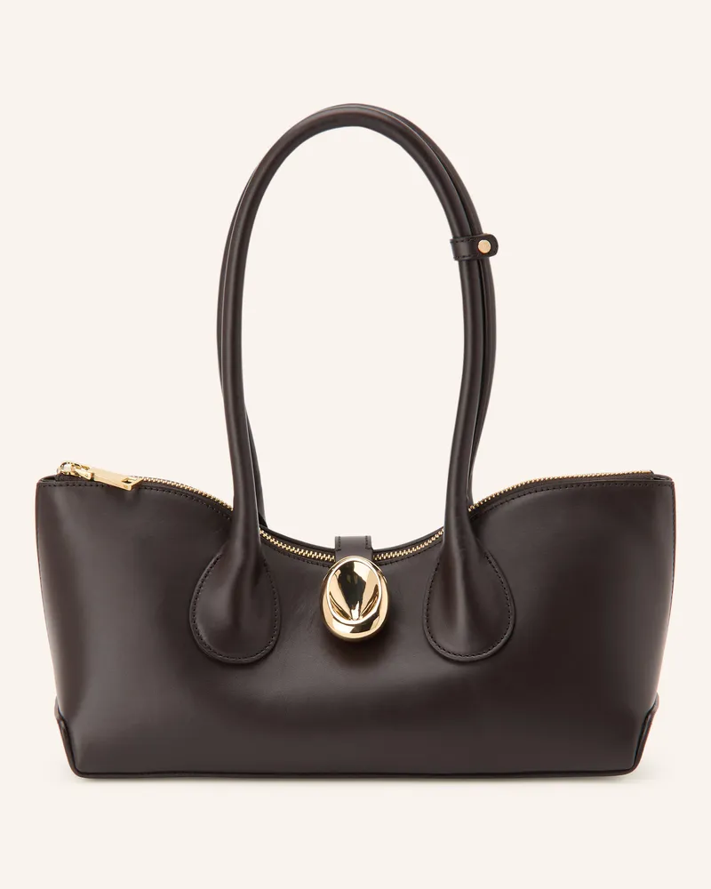 Flattered Schultertasche Gaia braun Dunkelbraun