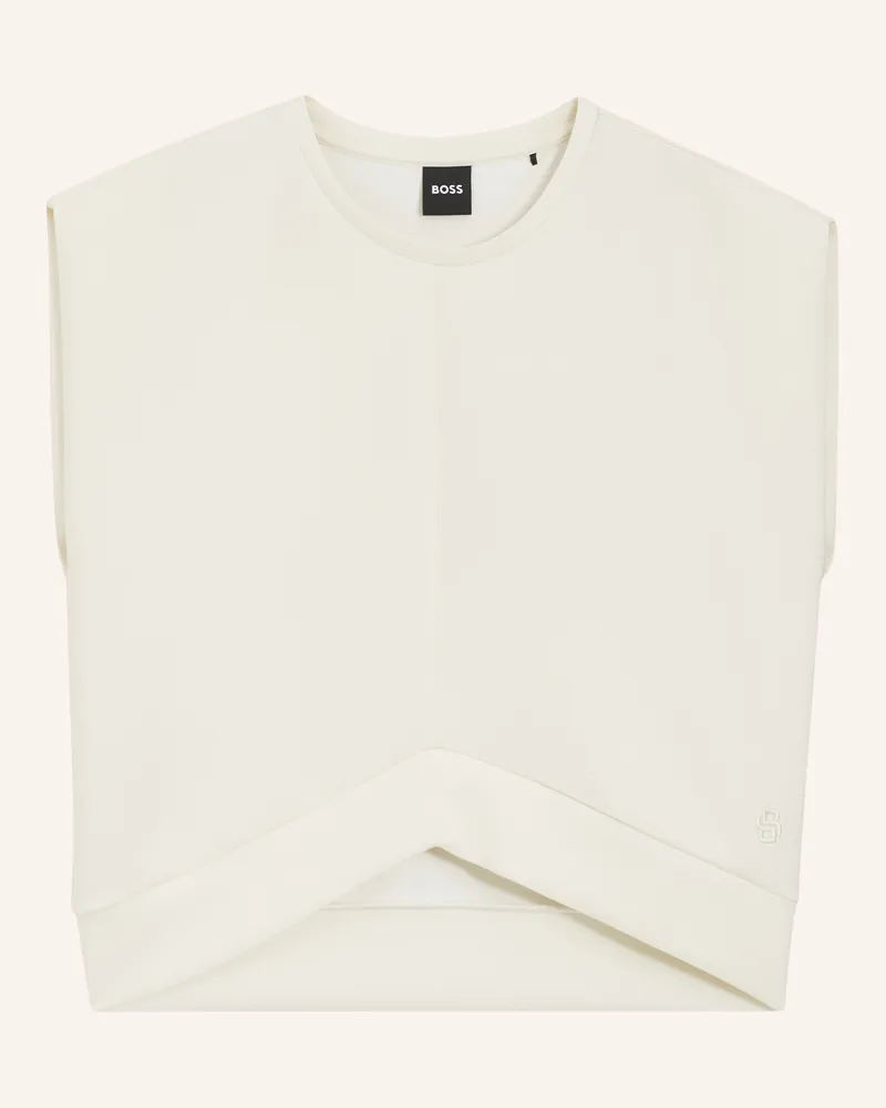 HUGO BOSS Sweatshirt Etesya beige Weiss