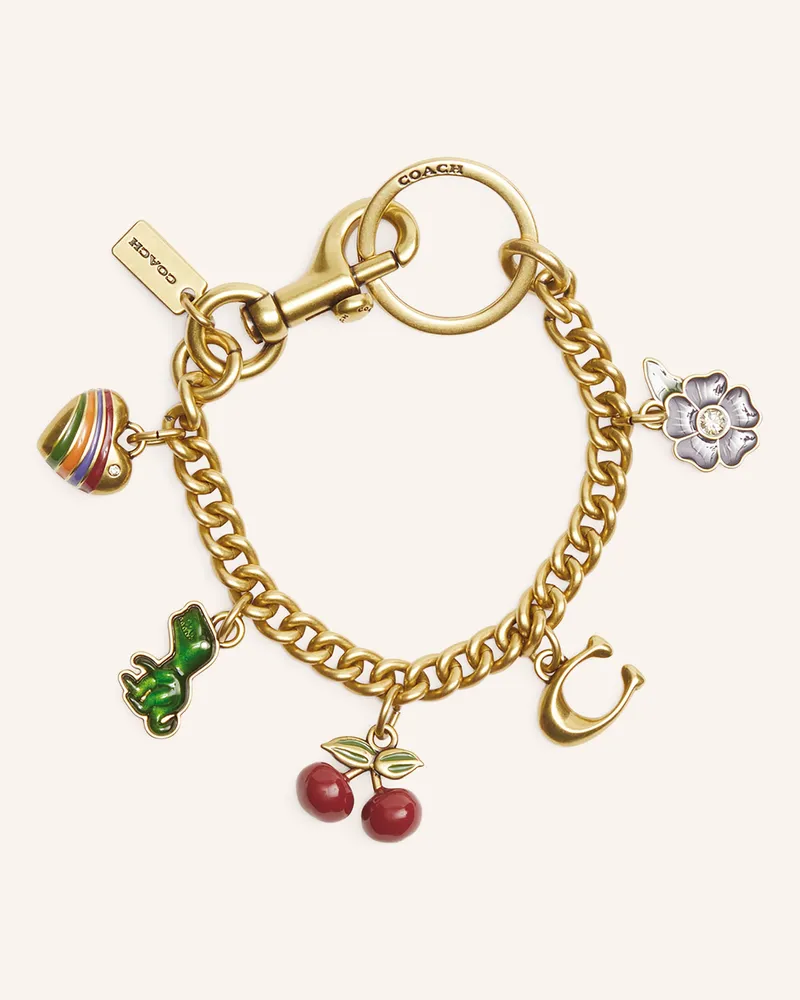 Coach Taschenanhänger Gold