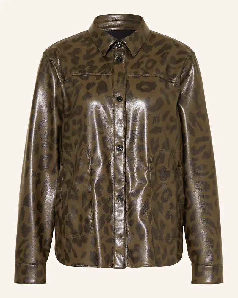 Marc Cain Hemdbluse in Lederoptik 595