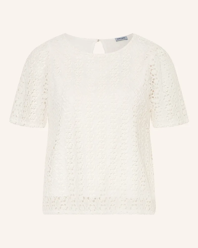 More & More Blusenshirt aus Spitze Weiss
