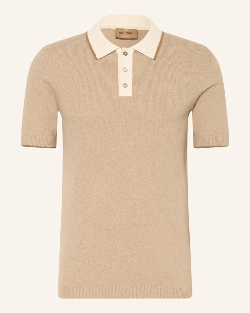 Mos Mosh Strick-Poloshirt Mmgfrancesco Regular Fit braun Camel