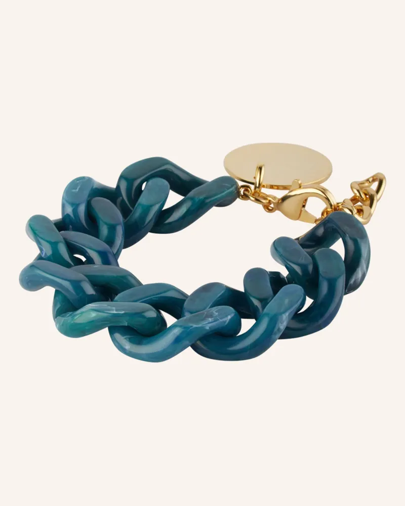 Vanessa Baroni Armband Flat blau Petrol