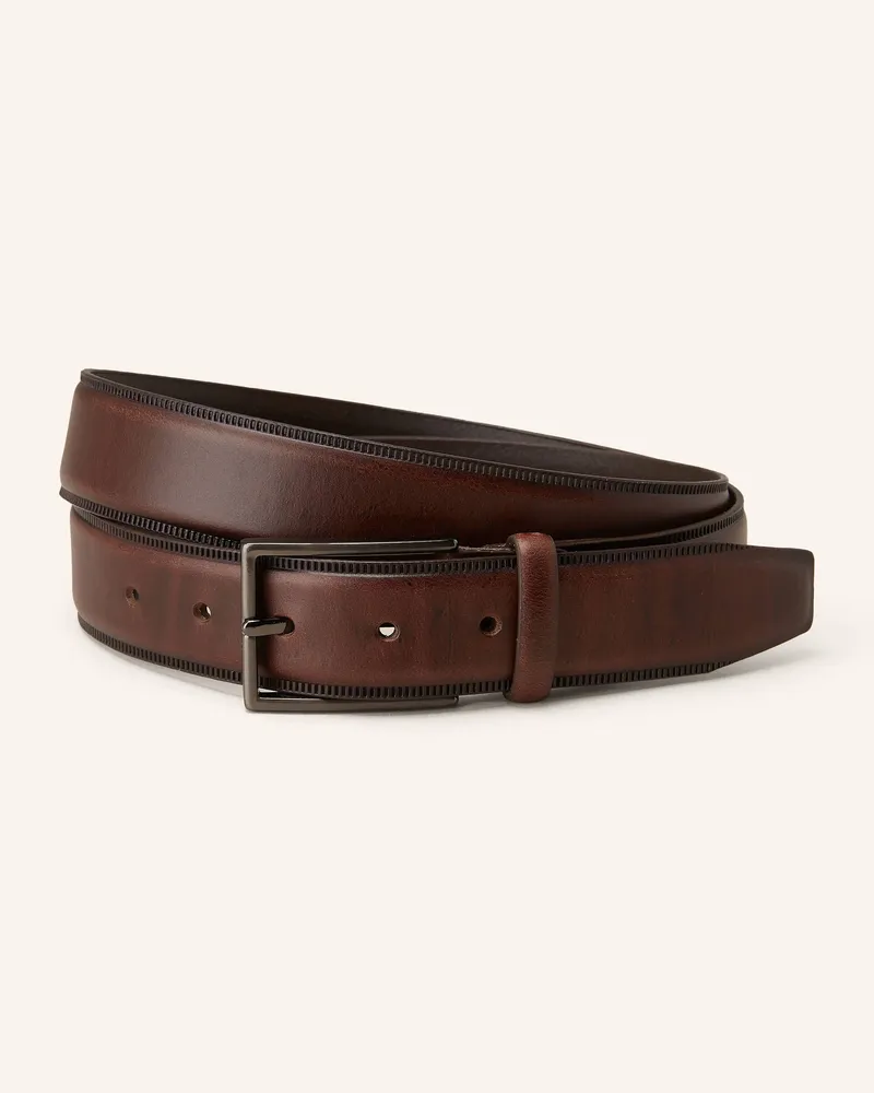 Monti Ledergürtel Portland braun Braun