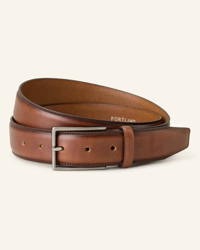 Monti Ledergürtel Portland braun Braun