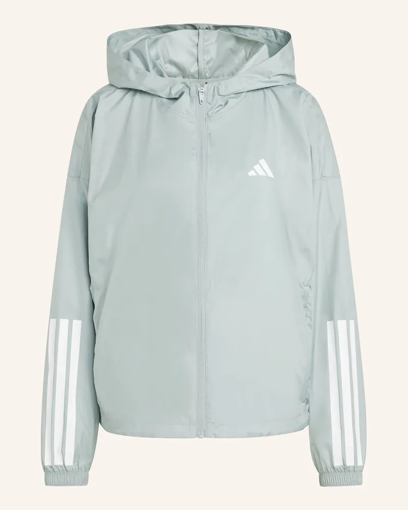 adidas Hyperglam 3-Streifen Windbreaker gruen Grün