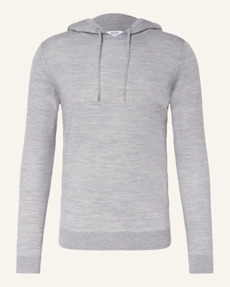 Reiss Strick-Hoodie Holland grau Hellgrau