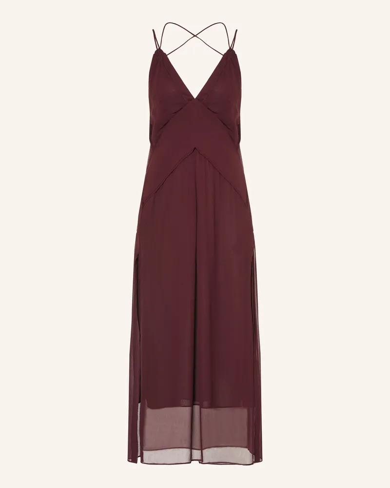 AllSaints Kleid Fawn rot Dunkelrot