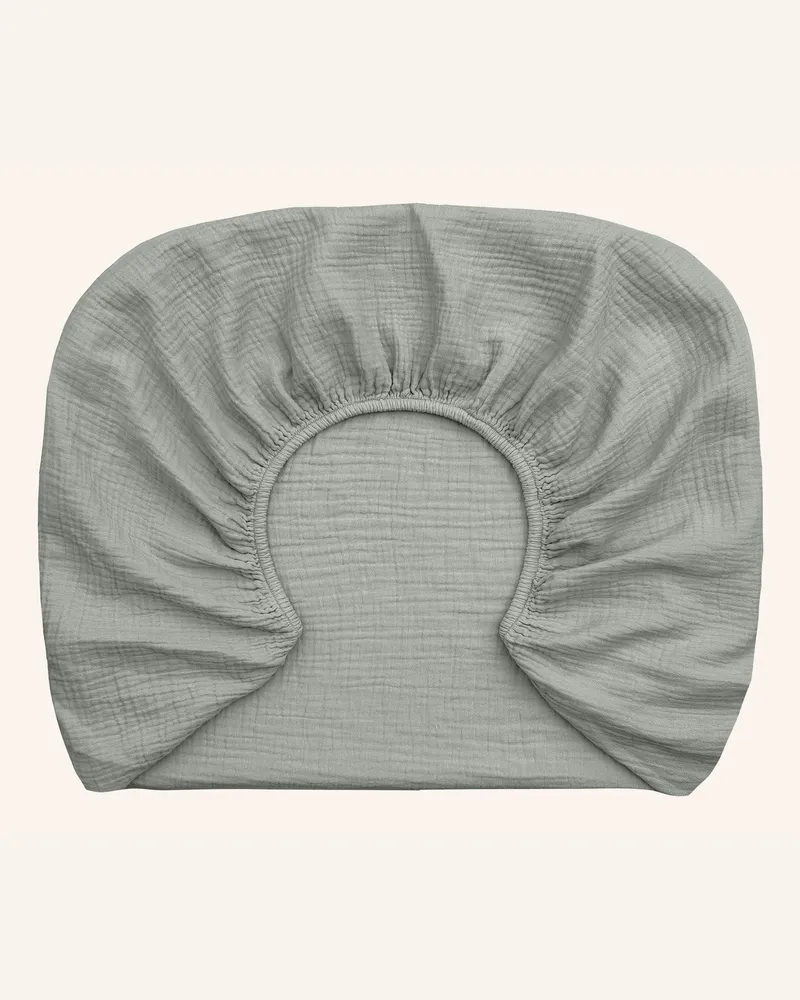 ROYFORT Spannbettlaken MUSSELIN Mint