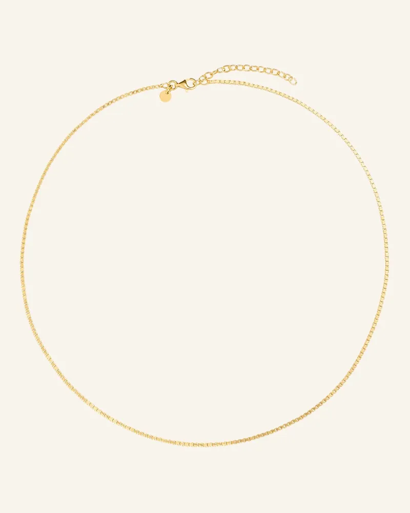 POMPIDOU Halskette Box Chain By Glambou gold Gold