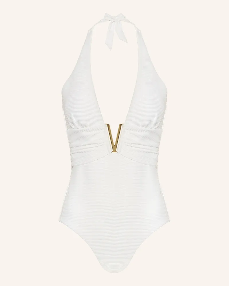 Heidi Klein Neckholder-Badeanzug Delos weiss Weiss