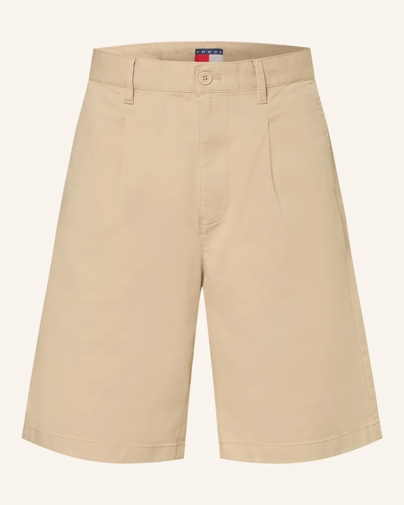 Tommy Hilfiger Chinoshorts Straight Fit gelb Camel