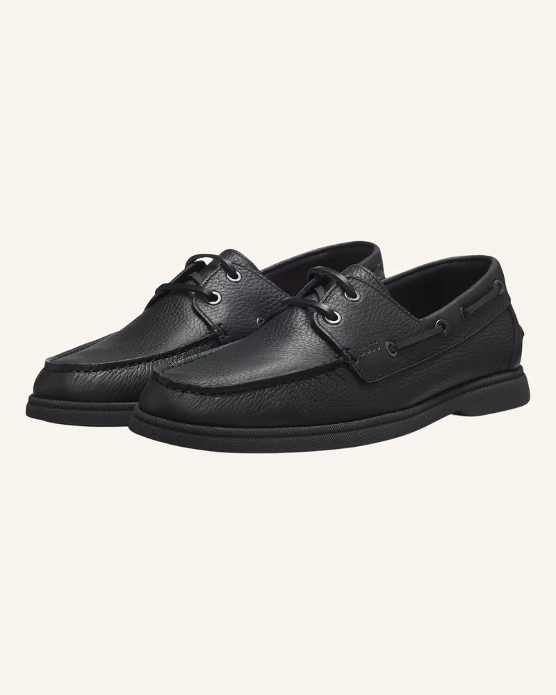 HUGO BOSS Casual Slipper Sienne_Boat_Grlt schwarz Schwarz