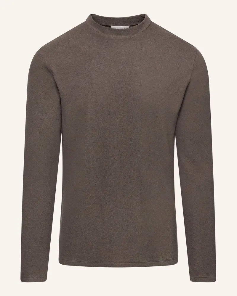 KIEFERMANN Kiefermann Herren Sweatshirt Aus Lyocell-Baumwolle Mit Wollanteil Grahamo gruen Khaki