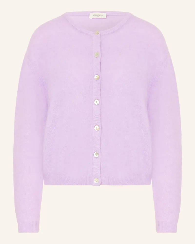 American Vintage Strickjacke mit Alpaka Helllila