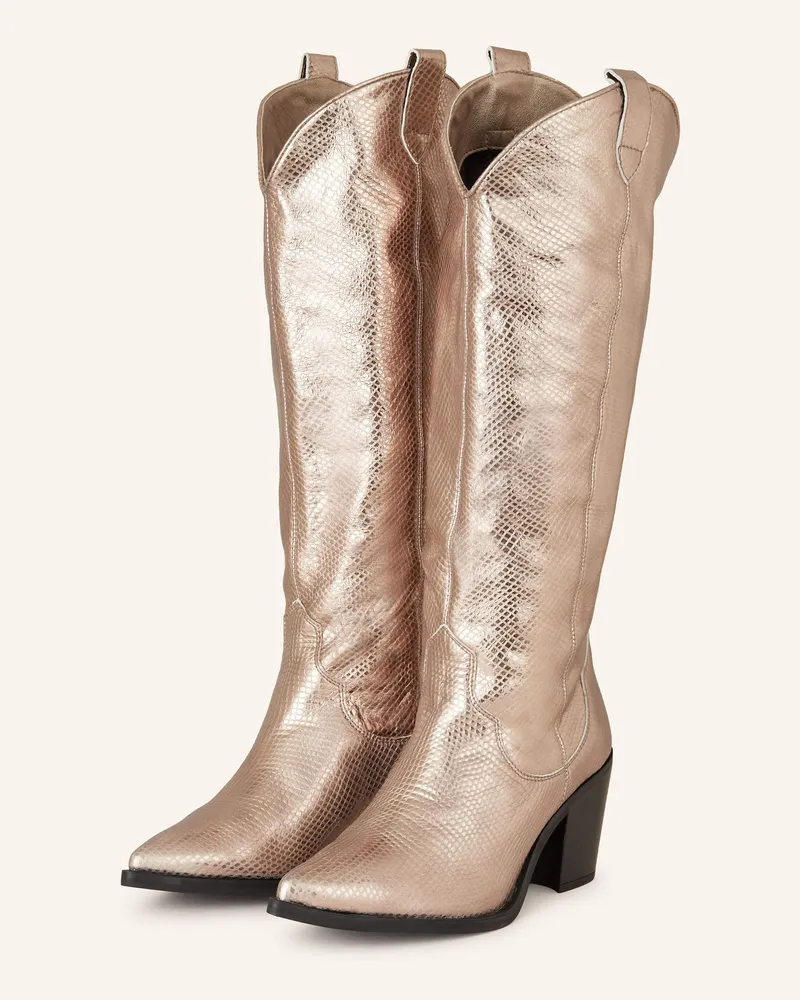 Unisa Cowboy Boots Mayer silber Gold