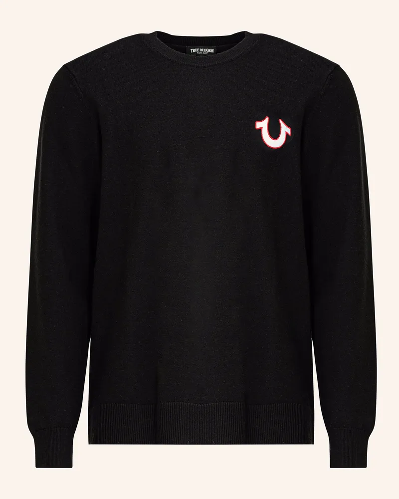 True Religion Sweatshirt Schwarz