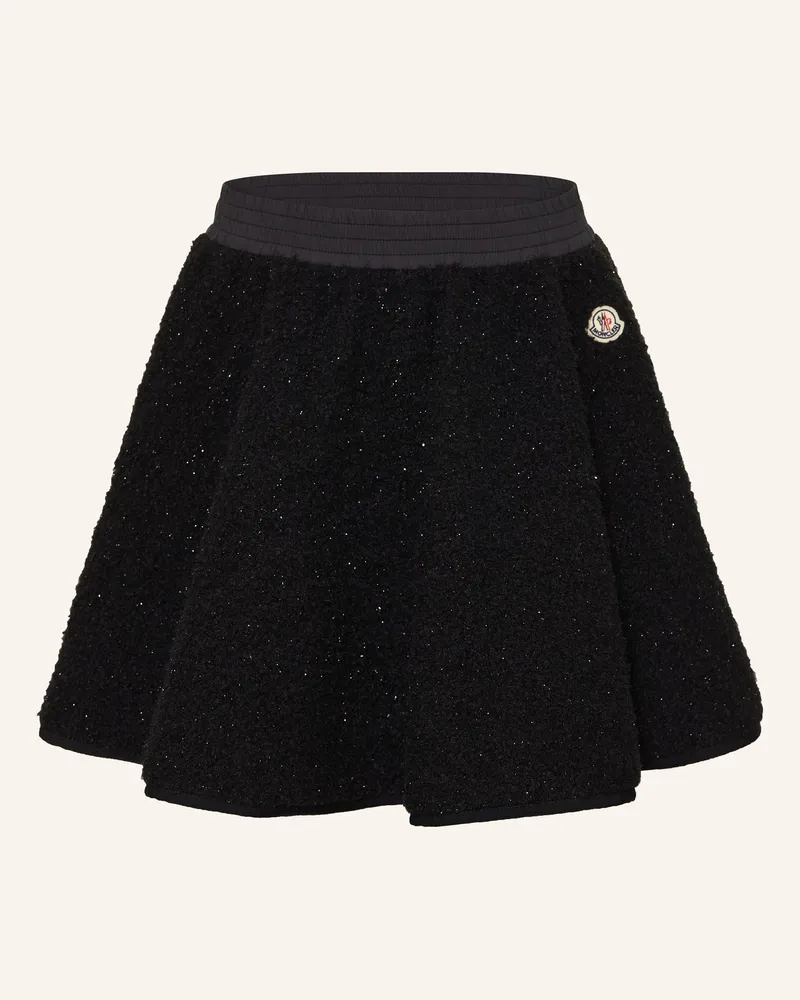 Moncler Rock mit Glitzergarn Schwarz