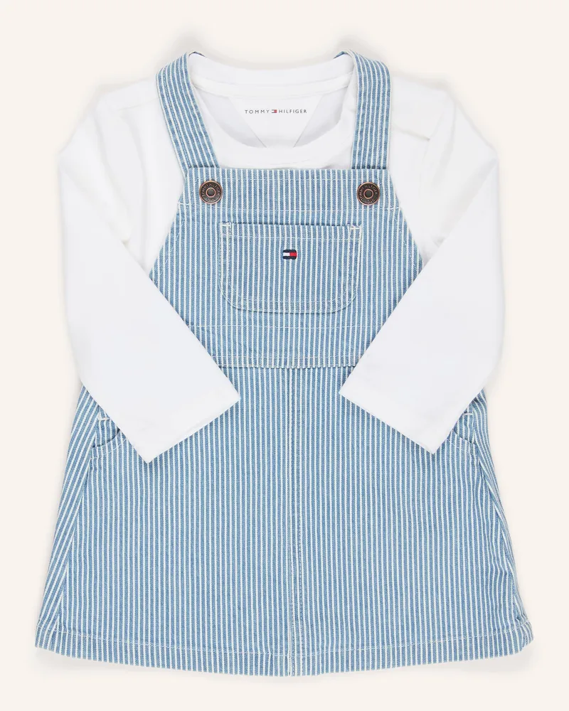 Tommy Hilfiger Set: Longsleeve Und Kleid blau Hellblau