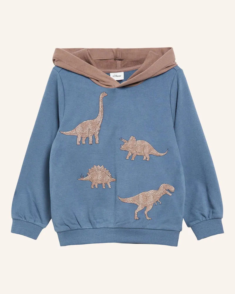 S.Oliver Sweatshirt blau Braun