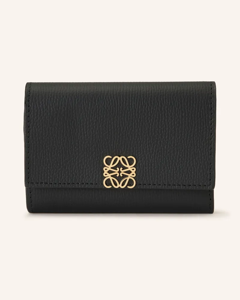 Loewe Geldbörse Anagram Small schwarz Schwarz