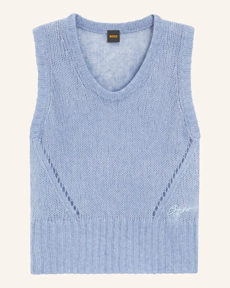 HUGO BOSS Pullunder Frignac blau Blau