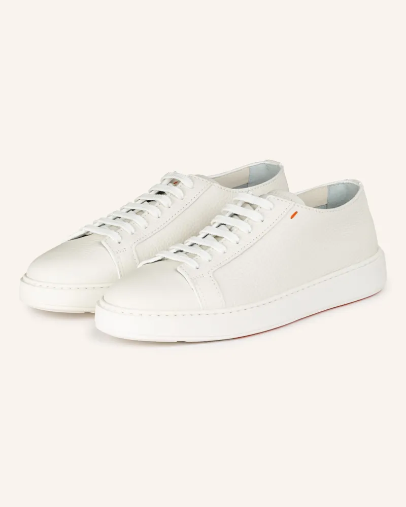Santoni Sneaker Clean Icon weiss Weiss