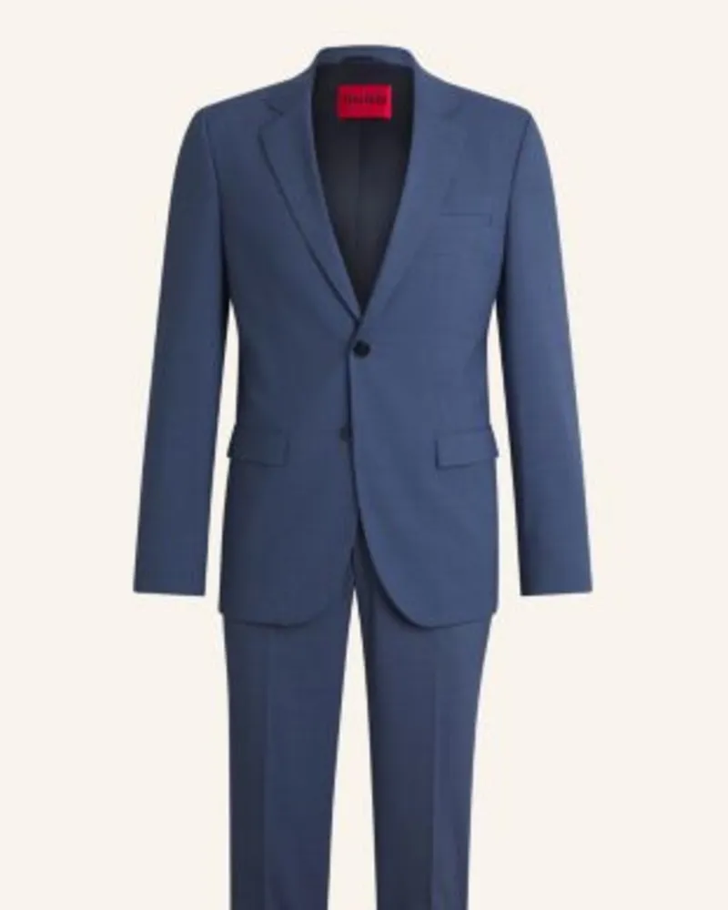 HUGO BOSS Business Anzug ARTI-HESTEN253X Extra-Slim Fit Blau