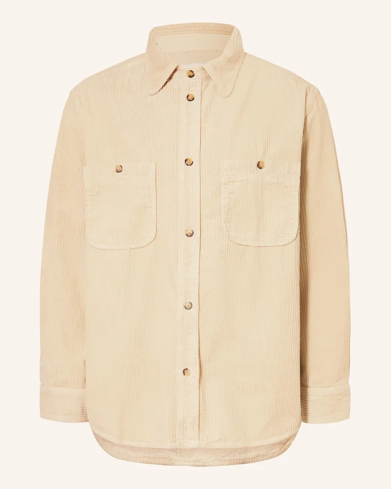 Isabel Marant Cordhemd Nario Comfort Fit beige Creme