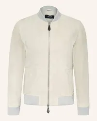 Reiss Lederblouson DIEGO Weiss