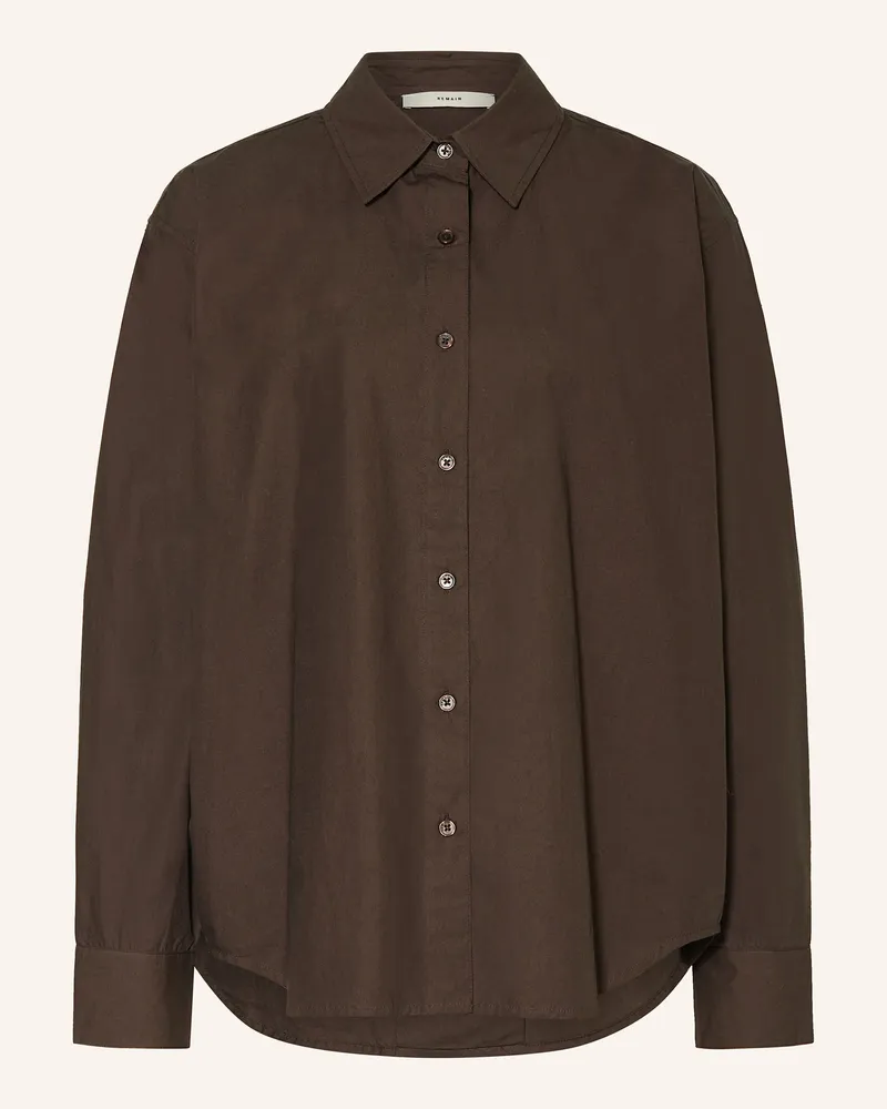 REMAIN Hemdbluse Dunkelbraun