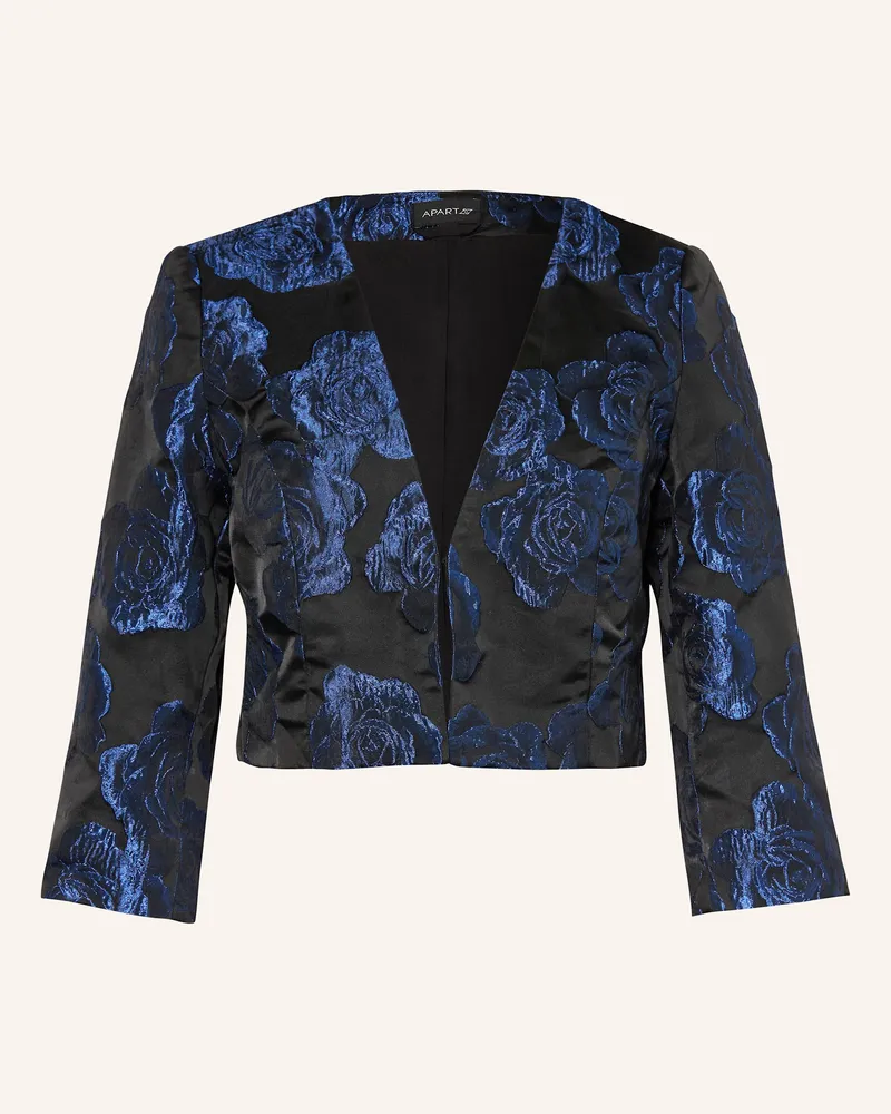 Apart Jacquard-Bolero blau Schwarz