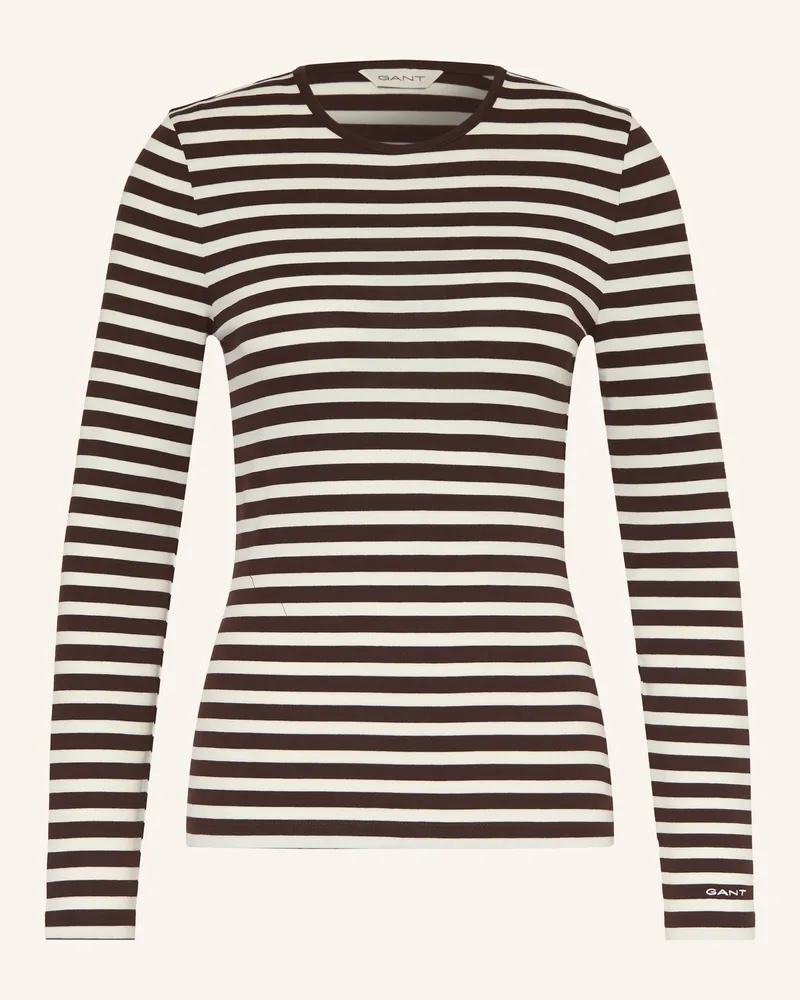 Gant Longsleeve braun Dunkelbraun