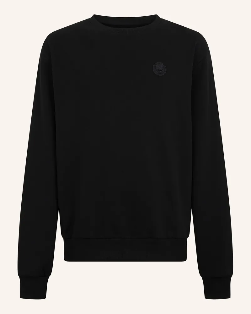 Philipp Plein Plein Sport Fleece Round Neck Sweatshirt 3d Tiger schwarz Schwarz