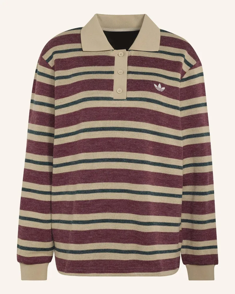 adidas Strick-Poloshirt Striped rot Rot