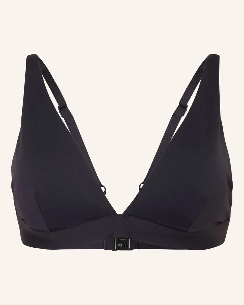 JETS Australia Triangel-Bikini-Top Smooth schwarz Schwarz