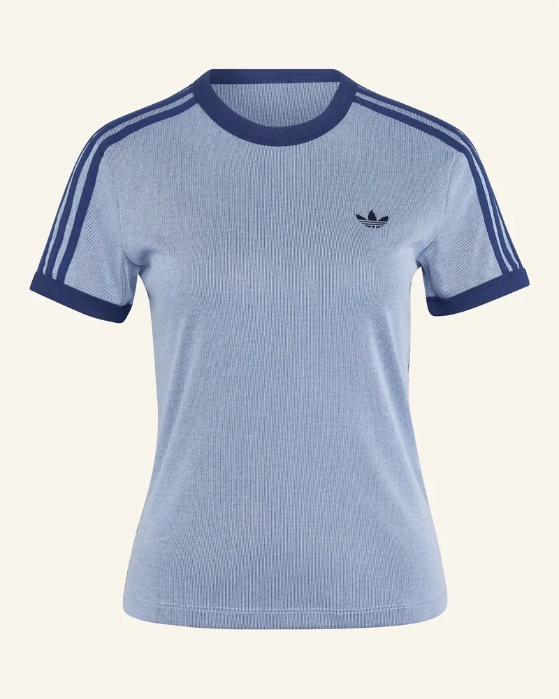 adidas Heather 3-Streifen Cali T-Shirt gelb Creme